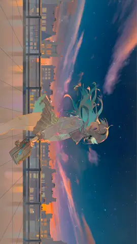 Firefly Cityscape Dusk Honkai Star Rail Live Wallpaper #firefly #honkaistarrai #animegirl #livewallpaper #fyp 