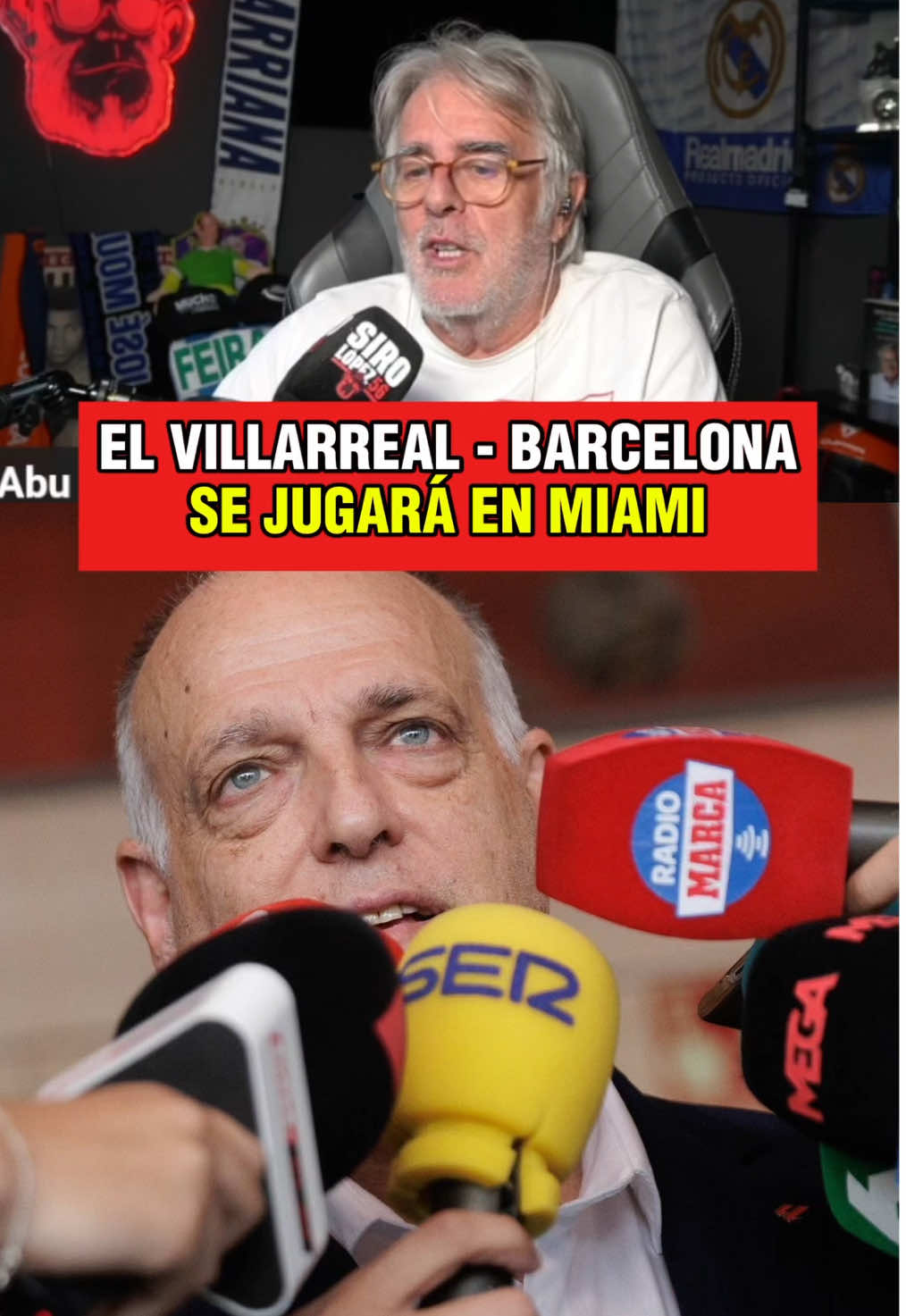 Cómo que Villarreal - Barça en Miami en plena Jornada 17 #tebas #barcelona #laliga 