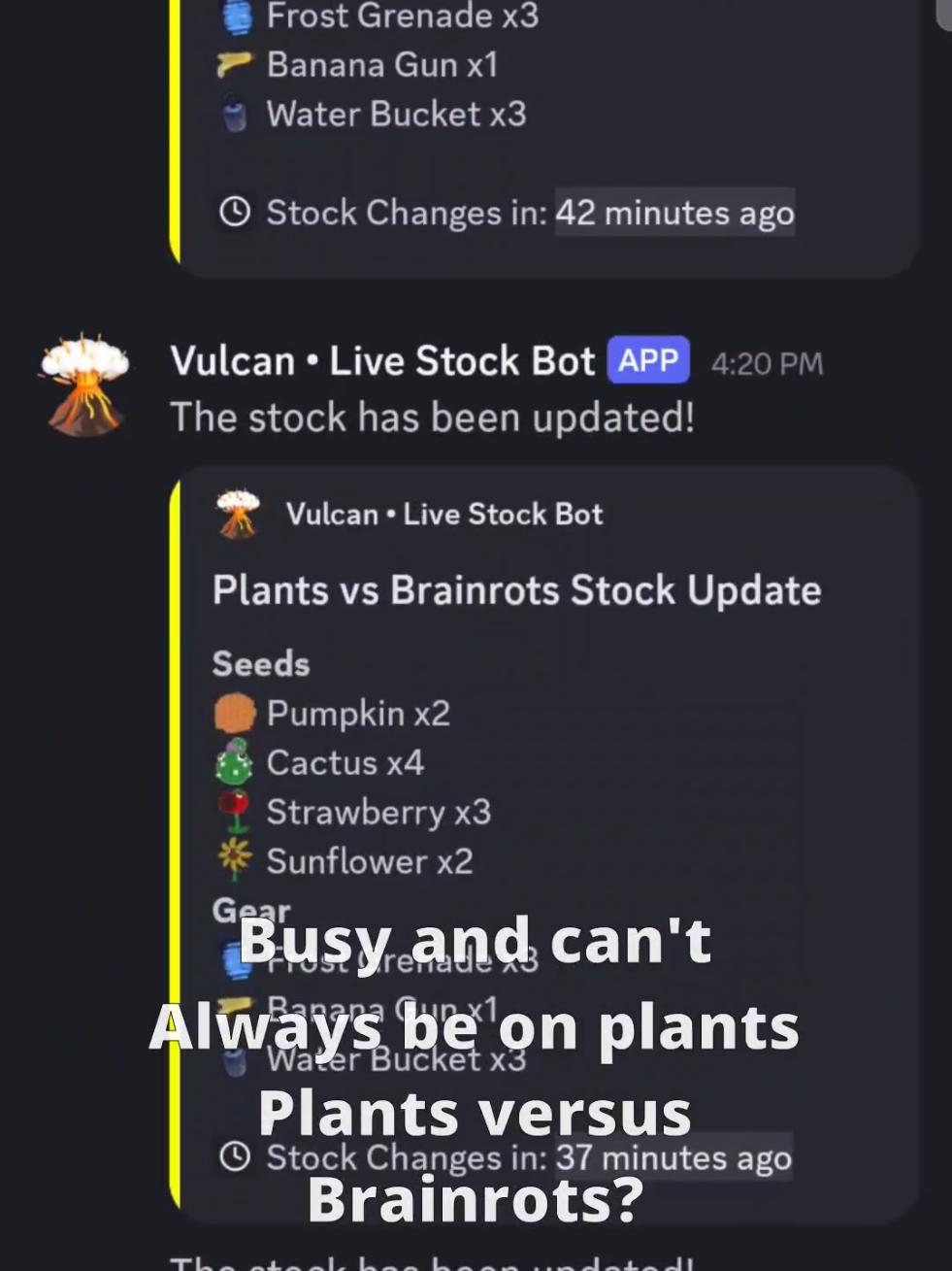Discord.gg/planters Join up!! #discordserver #discord #roblox #pvb #advertisement 