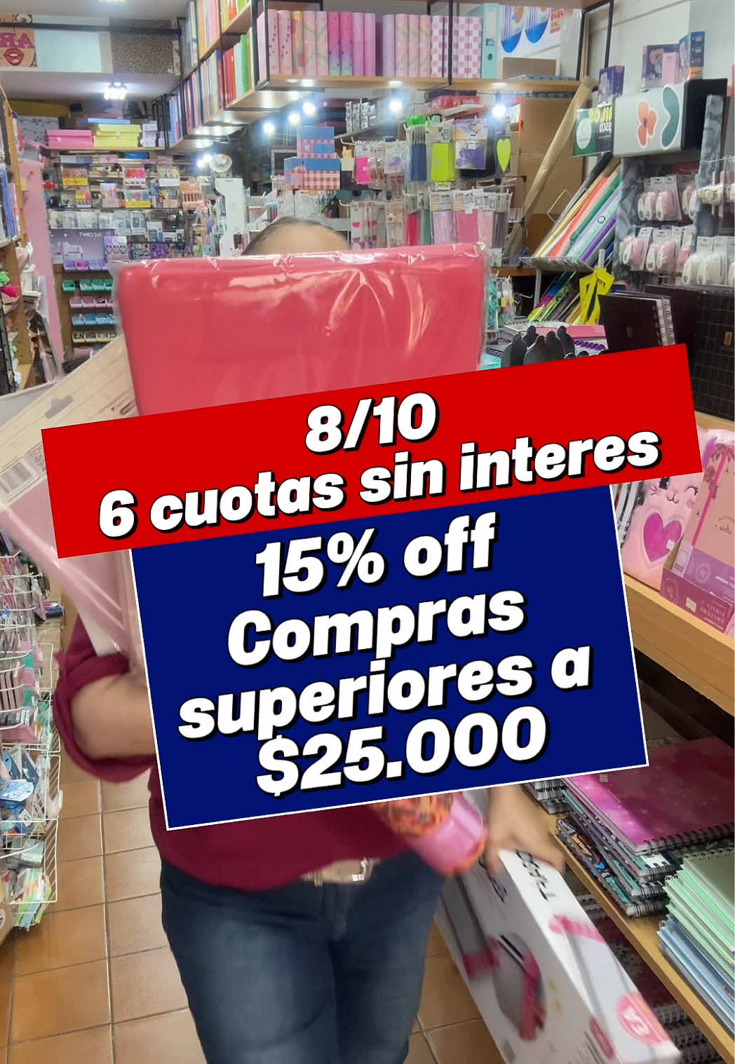 Promoción 8/10 cuotas o descuento ✨ Solo por hoy ✨ En toda la web y en el local 💕 Compras superiores a $25.000 tienen 15% OFF en efectivo o transferencia o hasta 6 cuotas sin interés con Visa / Master vía MODO 💳#libreria #diadelamadre2025💐💕 #promociones 