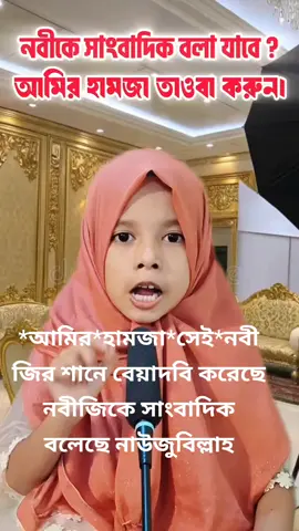 *আমির*হামজা*সেই*নবীজির শানে বেয়াদবি করেছে নবীজিকে সাংবাদিক বলেছে নাউজুবিল্লাহ