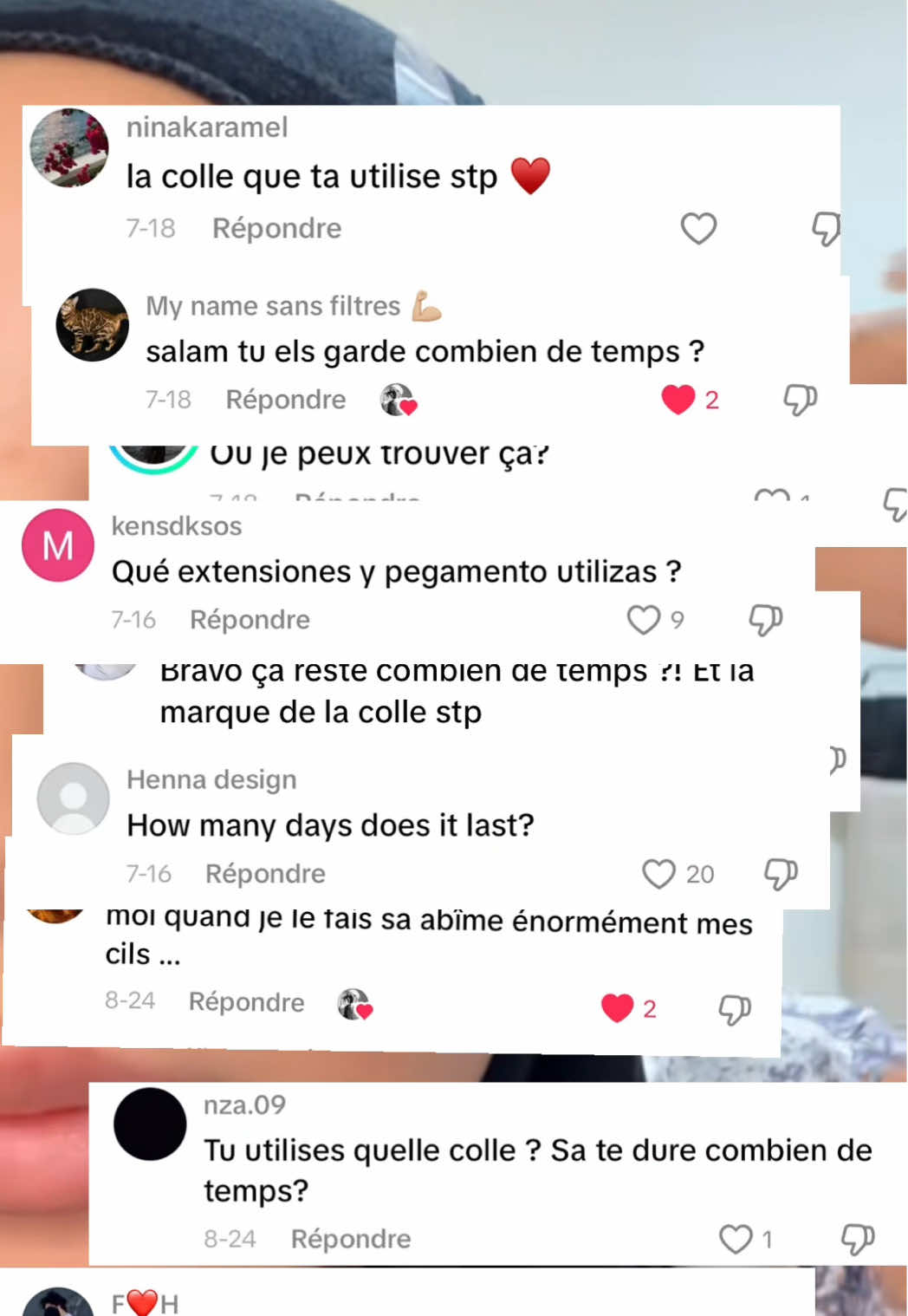 Aujourd’hui je réponds à toutes vos questions ! La colle : duo bleu #colleduobleu  Les cils : shein : 38780717 La mapp : 12.12.12.16 L’huile démaquillante CENTELLA  Scotch le meilleur c’est du scotch en tissu  #cils #tuto 