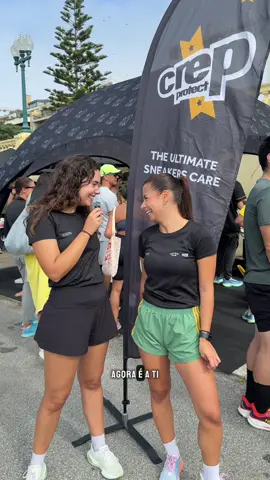 Na corrida de sábado com a @Crep Protect perguntámos às pessoas:O que é que podes dizer sobre correr que não podias dizer sobre o teu parceiro? Deixa as tuas respostas mais engraçadas nos comentários! #runclub #corrida #porto #fyp #run 