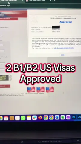2 B1B2 tourist Visas Approved from US Consulate Karachi  #visitvisa #usvisaapproved #schengenvisa #canadavisa #homeconsultants 