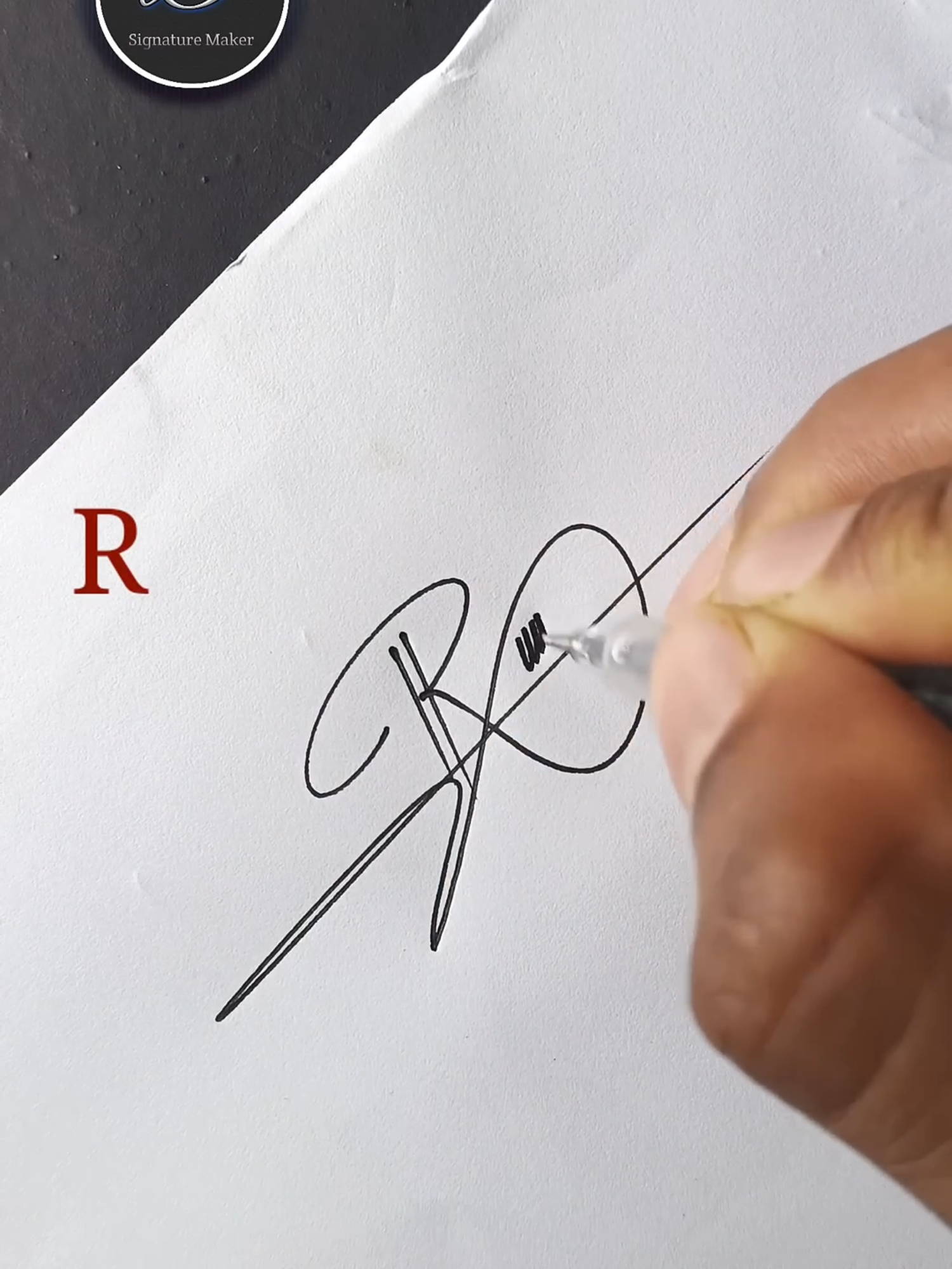 R Letter Stylish Signature Idea #signaturestyle #howtodraw #calligraphy #art #handwriting