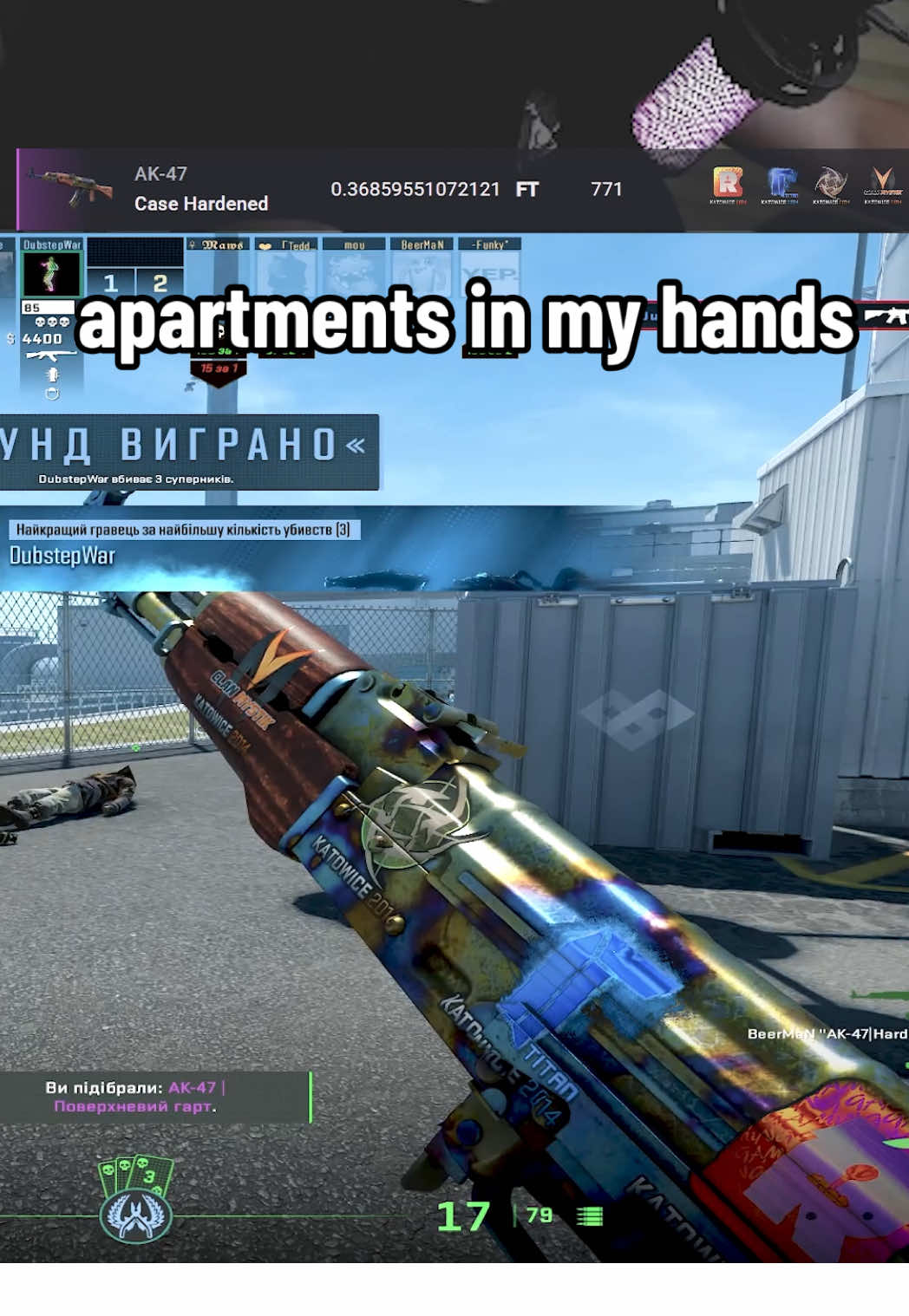 Holding small apartments in my hands #cs2skins #casehardened  #reasongamingholo #titanholo #incedent 