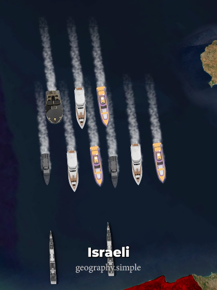 Second G@za Flotilla ⛵ Intercepted ⚠️ #flotilla #GeoPolitics #geography #globalflotilla #israel 