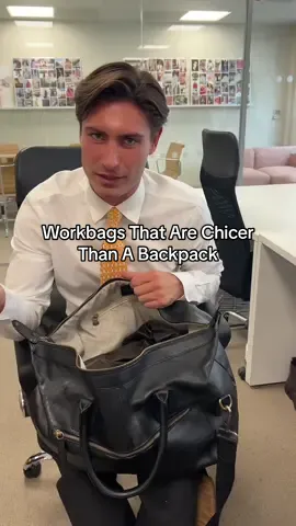 Looking for a chicer alternative to a backpack? Here are the SLMan-approved work bags to shop now… Men’s Work Bags Office Style Leather Satchel Men’s Tote Bags