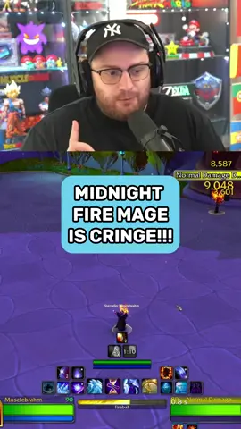 MIDNIGHT FIRE MAGE CONSOLE ROTATION?! #worldofwarcraft #thewarwithin #mythicplus #warcraft #wow #news #mage