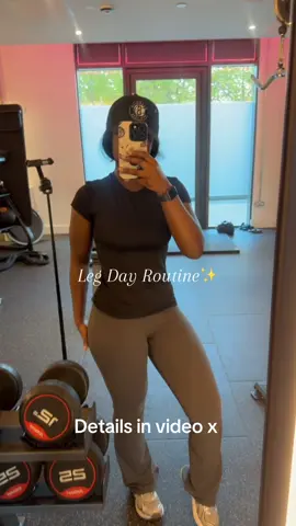 My go to leg routine for toning & shaping  ✨ Followed by 10k steps for the day #LegDay #UKGymGirls #FitnessJourneyUK #WeightLossJourney #GymMotivationUK  