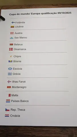 jogos qualificação Europa copa do mundo 09/10/2025✅️ #copadomundo #green #jogos #palpites #futebol 
