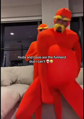Huda and Louis dressed as the Lorax is killing me 🤣🤣🤣 #hudaloveisland #loveislandusa #louisrussell #hudaandlouis 