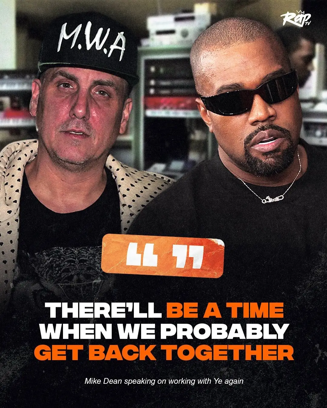 #MikeDean says that he will probably work with #Ye again‼️🔥 Y'all want them to link again⁉️ #RapTV #Kanye #KanyeWest 
