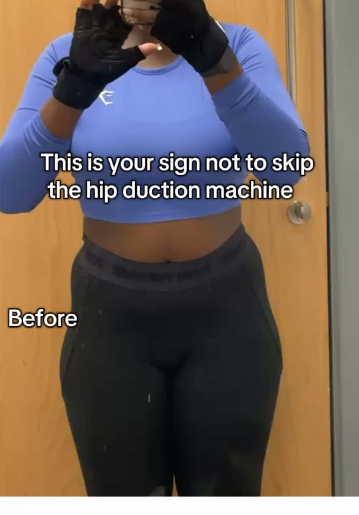 If you want to  transform your shape from less of a box to more of an hourglass, do not skip the hip abduction machine  ##gym##GymLife##fatloss##gymgirltiktok##discipline