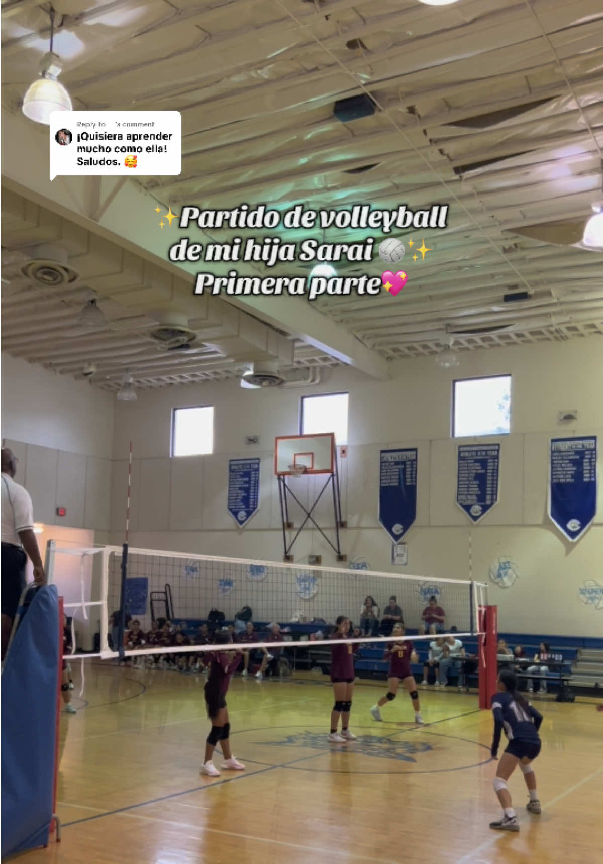 Replying to @️ Partido de volibol de mi hija Sarai , primera parte 🏐💖 ##volleyball##volleyballworld##volleyballplayer##volleyballgirls@@Ana Isabel Torres@@Ana Isabel Torres