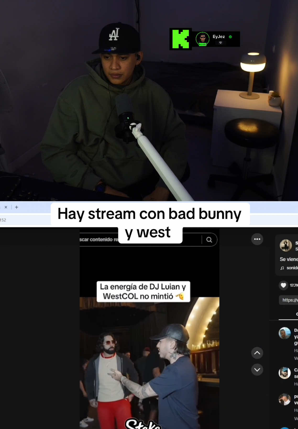Se viene buen contenido con bad  #clipsviral #kickclips #westcol #djluian 