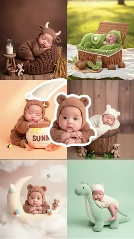 #CapCut Tạo ảnh newborn cho bé bằng gemini đú trend 😋 B1: Tải app Gemini Al trên store B2: Chọn 1 ảnh rõ mặt B3: Nhập câu lệnh và chờ kết quả thui 🥰 #gemini #embedangyeu #trend 