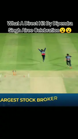 What A Direct Hit By Dipendra Singh Airee Celebration😮😮 #fyp #foryou #foryoupage #Nepalcricket #crictok  @CAN Official @Sandeep Lamichhane @Karan KC @Dipendra singh Airee 