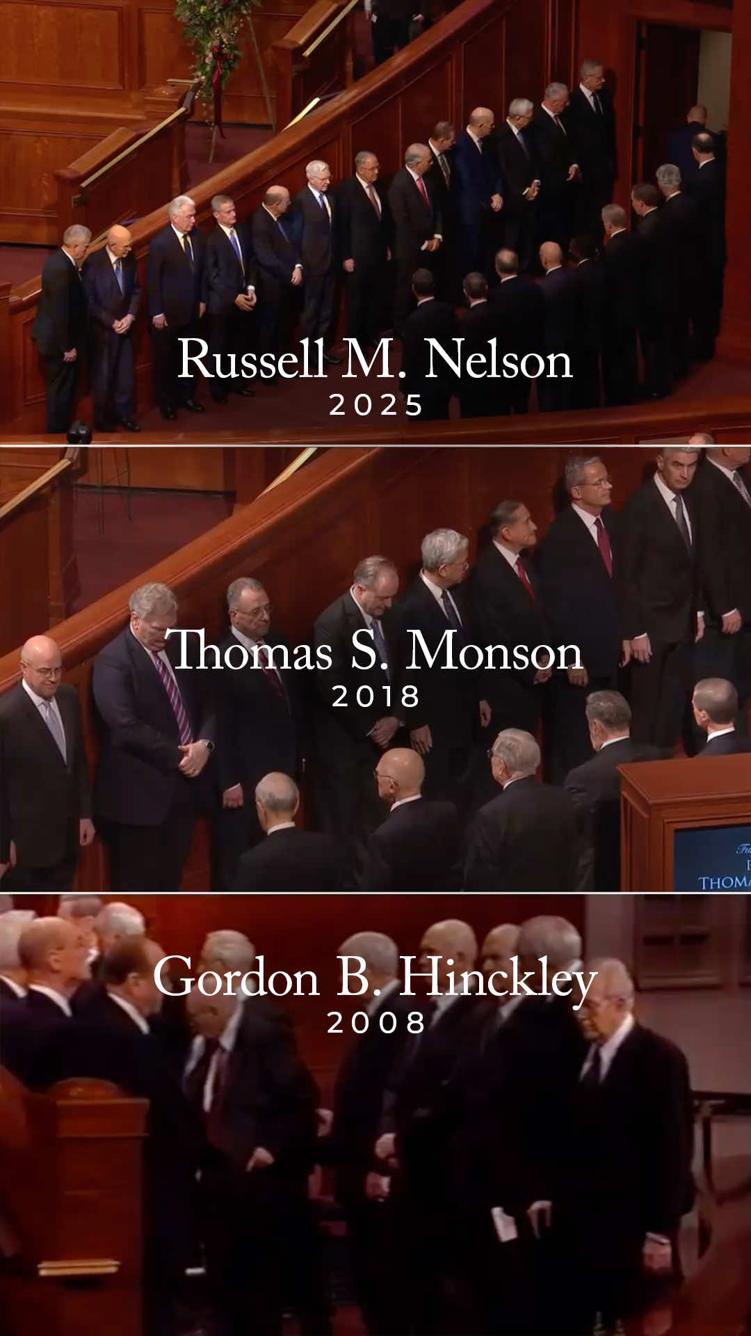 Así fue como despedimos a los tres últimos presidentes de la Iglesia. Cada uno nos dejó enseñanzas y ejemplos que atesoraremos por siempre. ¿Cuál de sus funerales recuerdas más? #masfe #russellmnelson 