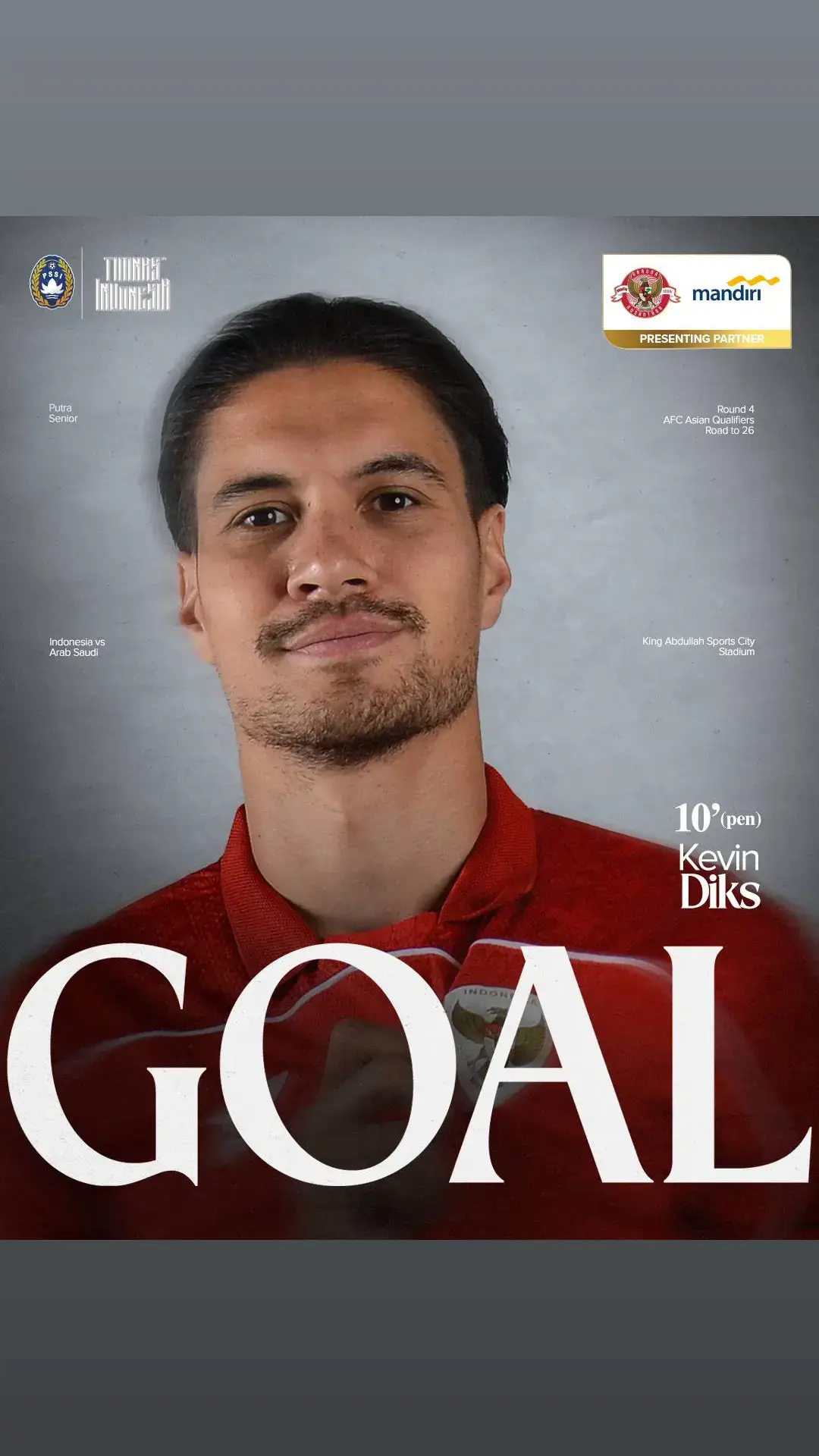 ⚽ | 𝐆𝐎𝐋𝐋𝐋𝐋𝐋𝐋𝐋! 1-0! Indonesia unggul lewat titik putih! Ayo Indonesia! ‣ #TimnasDay ‣ #TimnasIndonesiaMandiri 