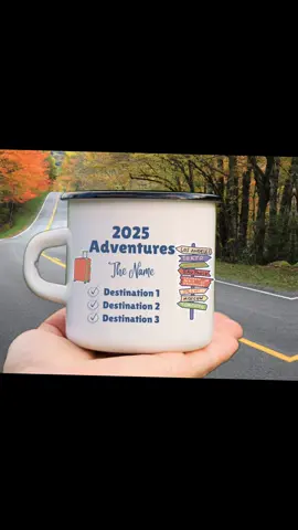 ✨ Make your adventures unforgettable — one sip at a time! ✨ Meet our Personalized Adventure Bucket List Mug — more than just a mug, it’s your travel story in your hands. Customize it with your name and up to three destinations you’re dreaming of or have already visited. 🗺️ Available in ceramic (11 oz, 15 oz) or enamel (12 oz) — all with vibrant prints and durable finishes. Dishwasher safe or hand wash for long-lasting beauty. 👉 Tap the link in our bio to personalize yours today and start your next chapter with a cup full of memories. https://kuniverseboutique.etsy.com #AdventureMug #PersonalizedGift #TravelKeepsake #BucketListMug #TravelLover    