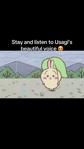 Usagi’s voice for 57 seconds 🤓 #usagi #chiikawausagi