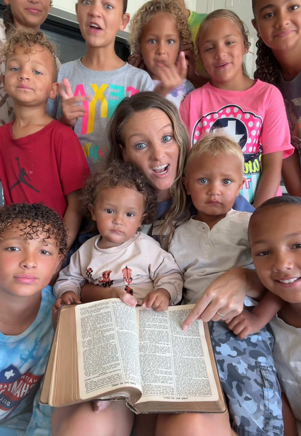 Friends are hard to come by these days. If you disagree about one thing these days, people don’t want to be friends.  I’m here to say…if you believe the Bible and want to trust God, we can be friends. We will always see some things differently in life and that’s okay. You can still be friends with people that have different thought processes.  One thing I’ve learned over the years through leading a Bible study for 8 years is that the more you read the Bible together, the more God aligns you. The Holy Spirit is the greatest gift. It really does teach us and align us.  Ultimately we can be unified with our love for God and his word.  #family #11kids #thecollinskids #blessed #faith 