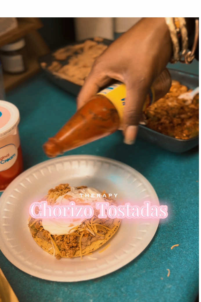 Chorizo Tostadas afrolatina recipes 