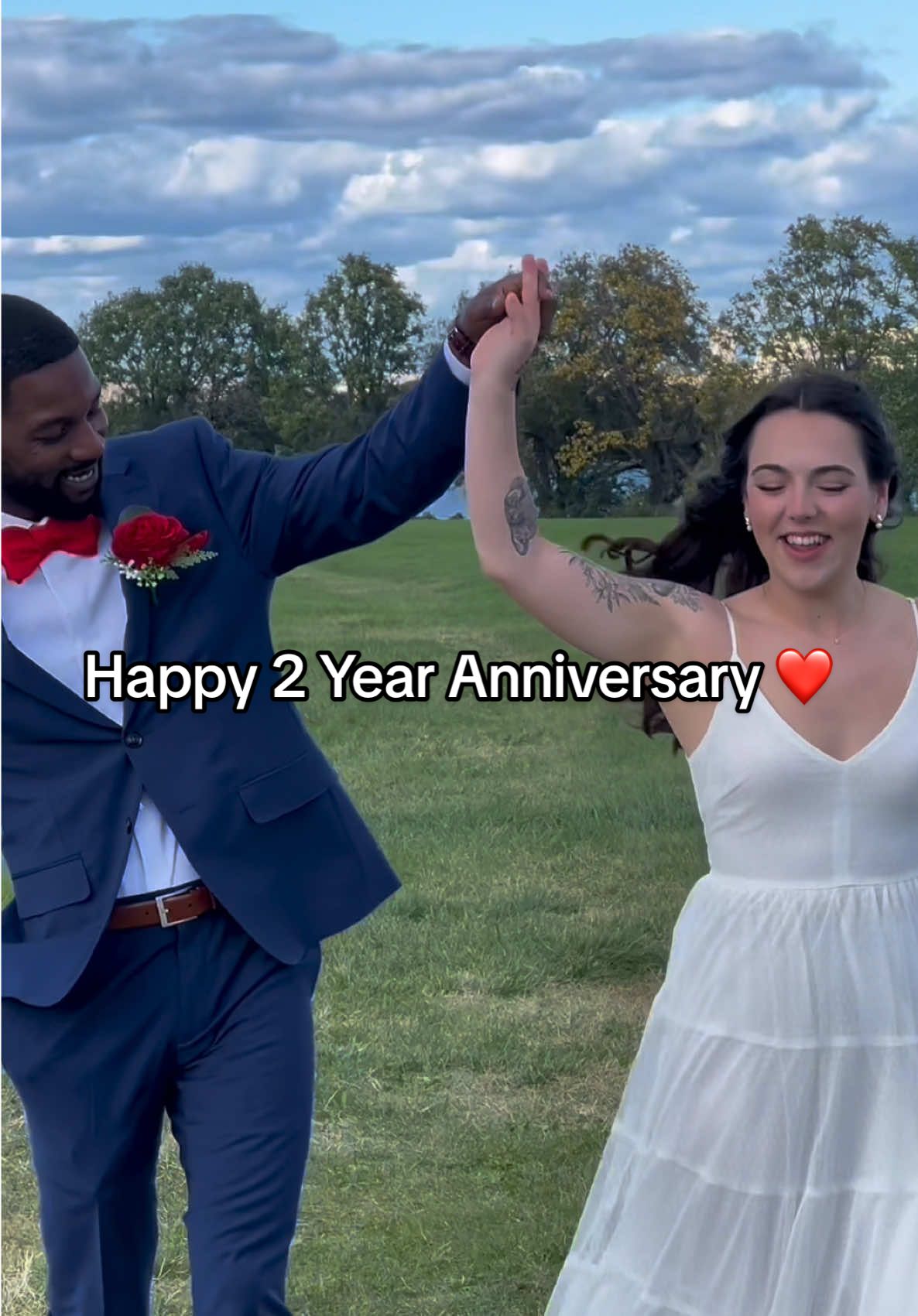 Happy 2 year wedding anniversary to my hunky husband 🥰 I love you to the moon and back ❤️ thanks for making this life fun, cheers to forever 🥂 @zx12rjay 