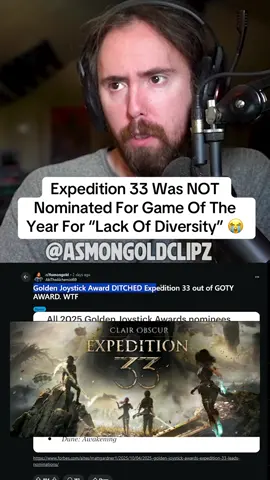 Expedition 33 was robbed by not being nominated for game of the year! #asmongold #expedition33 #GamingOnTikTok #xbox #ps5 