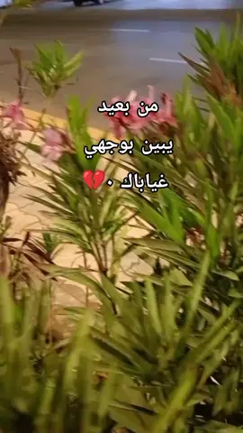 #من بعيد يبين بوجهي غياباك 🥀