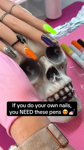 These nail art pens made my designs go from cute to crazy good! 💅✨ Super easy to use — just draw, dry, and slay 💖 #nailpen #nailart #beginnernailtech #nailtiktok #nailsartvideos 
