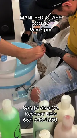 MANI-PEDI CLASS OCT 16  9am or 4pm  Deluxe Mani-Pedi Gel Manicure  Massage  Dry Manicure  Spa Treatments Included Spa Treatments  $199  Recervar Now  657- 543-9250 