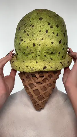Ice cream makeup removal!!🍦 #makeupremoval #makeupartist #sfx #sfxmakeup #fypシ 