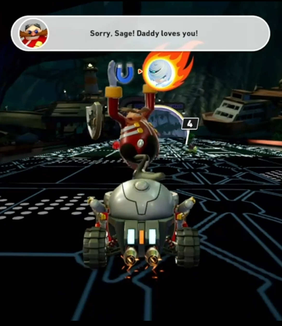 Disclaimer: all recorded in the Switch 1 version of the game and playing on normal speed to get all these interactions #sonicthehedgehog #sonicracingcrossworlds #eggmansonic 