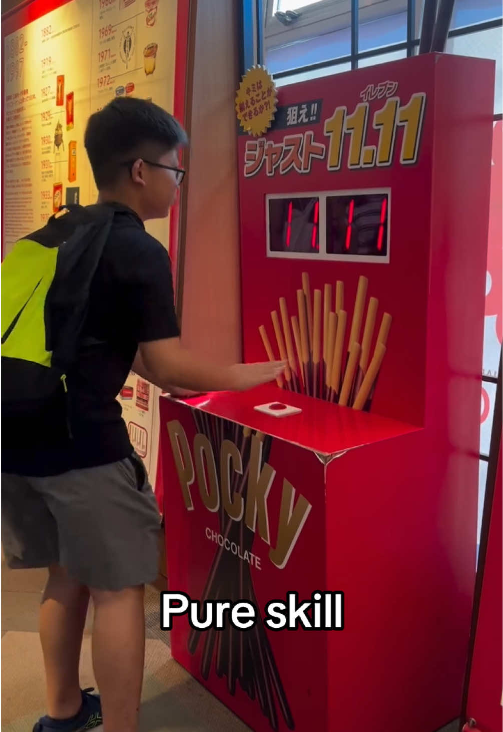 I thought bro was gonna stop at 6 7 😭 #game #skill #numbers #1111 (via amy.kuo427/IG)