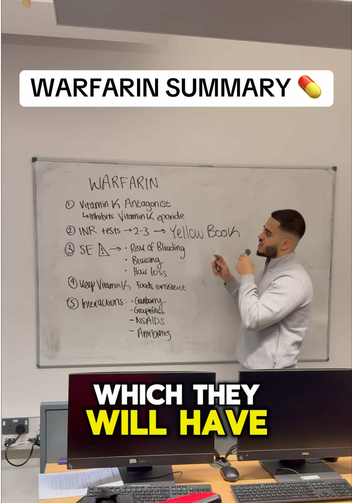 How does warfarin work? Save for revision ✅📝. Not medical advice ⚠️, educational purposes only. #pharmacy #medicine #pharmacytok #pharmacylife #ucl 