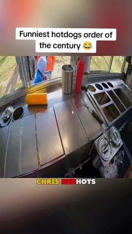 funniest hotdogs order of the century #pov #foodtruck #chrisredhots #mustard #Foodie 