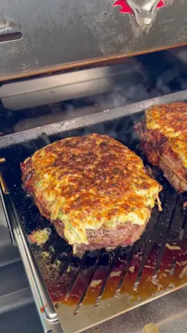 Epic Cheese Crusted Steaks #bbq #food #cookwithme #Recipe 
