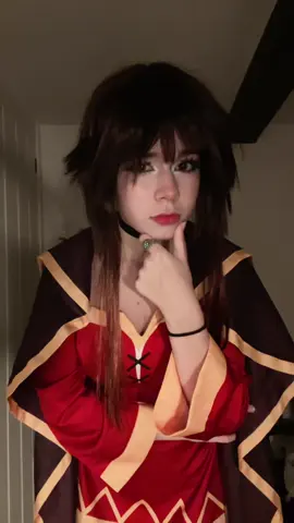 look at my mage daawwggg im losing #megumin #megumincosplay #konosuba #zennilis #fyp 