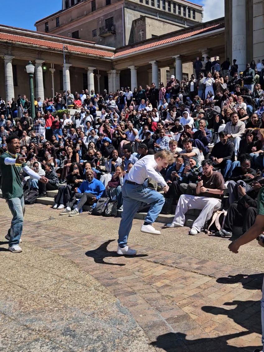 I MCed the Blitzboks event at UCT last Thursday, and we had a dance contest. This legend came up and absolutely killed it!