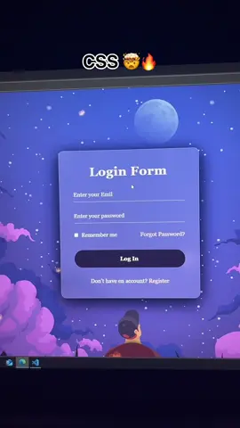 Login Form HTML & CSS 🤯🔥 #htmlcss #programming #coding #login #fyp 