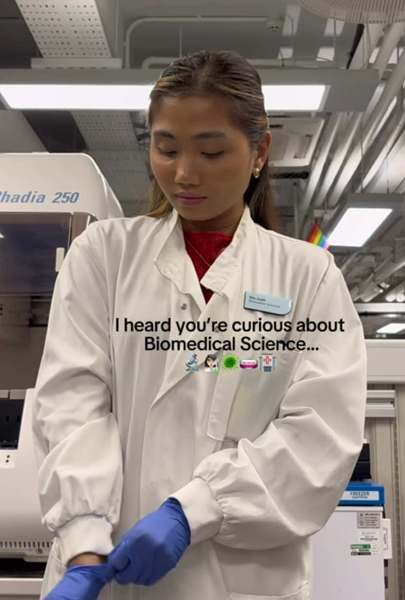 A sneak peek behind the curtains of healthcare.  The work done behind over 80% of patient diagnosis! This is the world of Biomedical Scientist 👩🏻‍🔬✨ #womeninstem #WomenInScience #biomedicalscientist #biomedicalscience #medicaltechnology     