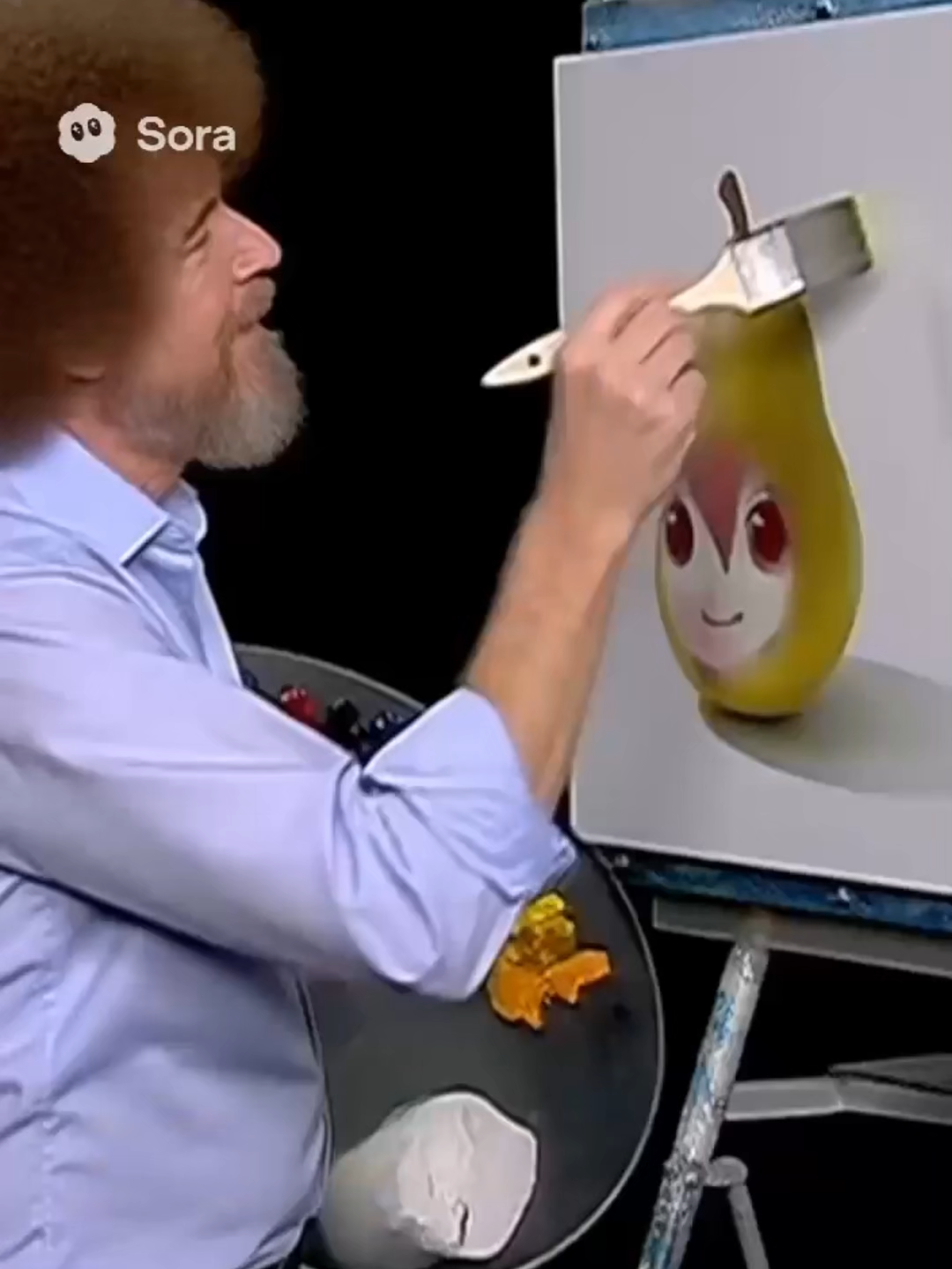 Bob Ross painting peak #sora #soraai #pearto #teto #kasaneteto #laspearitastetosdicenteteto