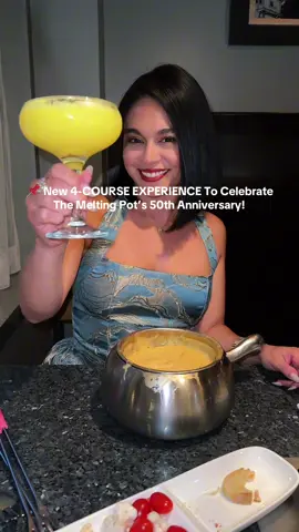 @The Melting Pot Restaurants ✨yall this is the Perfect Gold Night Out in ✨ Follow @theandreaandrade for more like this 💌 Ya gotta check out @meltingpotatl limited time menu celebrating The Melting Pot’s 50th anniversary!  I got to attend an exclusive preview of their Golden Celebration 4-Course Experience 💛 We kicked off the evening with a glitter glass of champagne and bites while hearing from the chef and team about five decades of fondue mastery. Then came the star of the night — a golden-themed four-course dinner that was rich, indulgent, and glowing ✨ From the Grand Reserve Cheese Fondue made with Emmi Roth’s award-winning cheese to tender meats we cooked tableside, the night was a celebration. And don’t even get me started on dessert — the 24k chocolate fondue finale was my favorite part. 🍫✨ This limited-time Golden Celebration 4-Course Menu is available now – November 2, 2025, so if you’re looking for a cozy fall date night idea in Atlanta (or anywhere near a Melting Pot), this is your sign 🫕 I dk about yall but I’m always down for the 3 C’s… Cheese Chocolate  Champagne  😜  Must be 21+ to drink & please drink responsibly 🫶🏼 #atlanta #meltingpot #meltingpotpartner #thingstodoinatlanta  