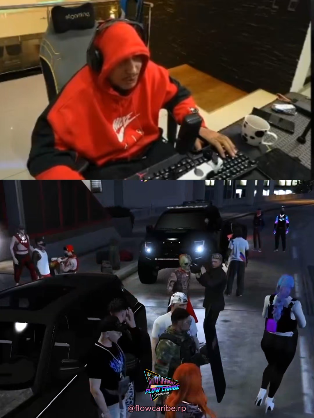 neutro recibe a mr stiven en flow caribe @mrstiventc1977 @neutropimp  #flowcaribe #mrstiventc #neutroshorty