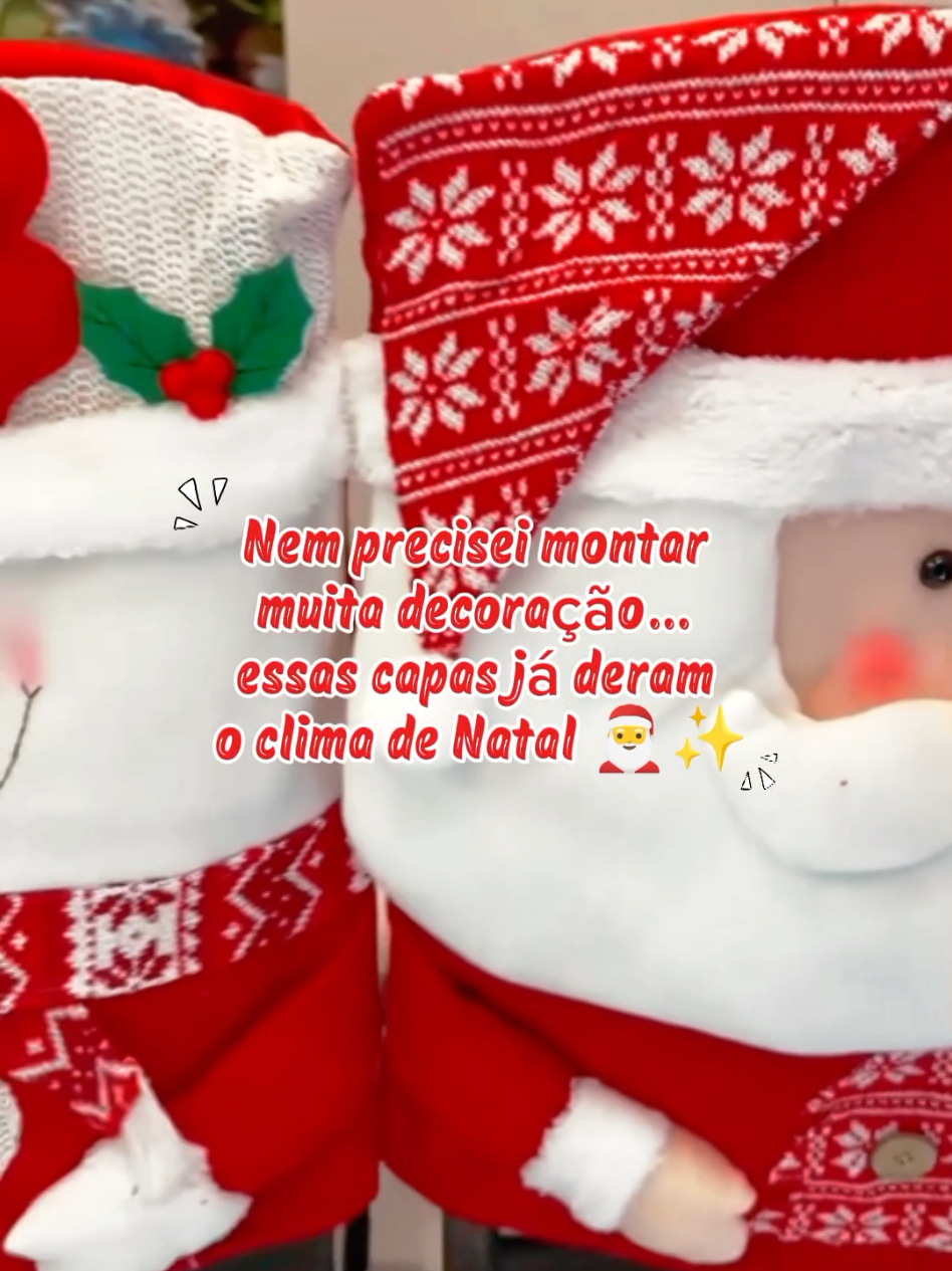 capa de cadeira De Natal Decoração De Natal 