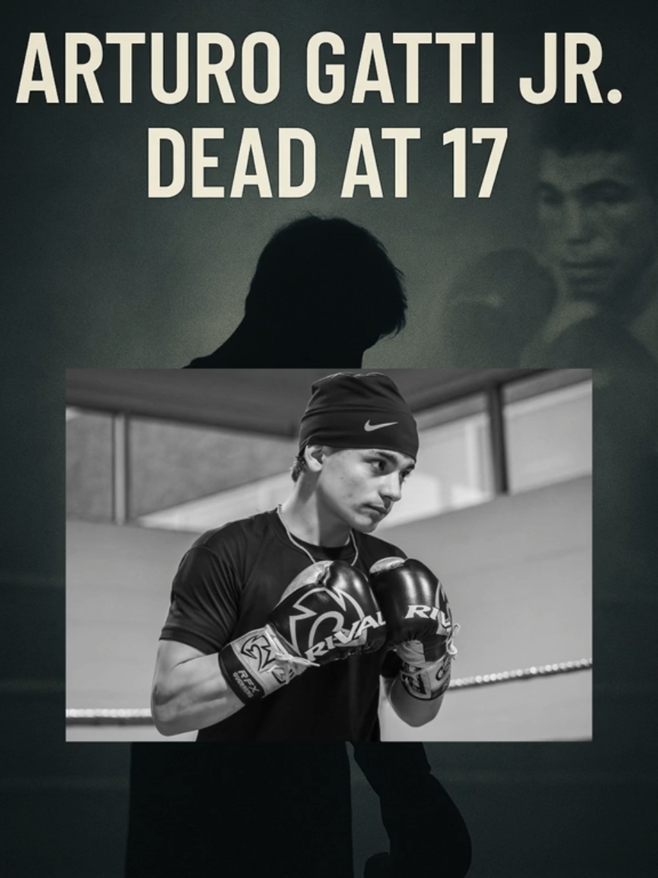 Arturo Gatti Jr. Dead at 17 — Echoes of a Father’s Fate Arturo Gatti Jr., the 17-year-old son of boxing legend Arturo “Thunder” Gatti, has died in Mexico, confirmed by his coach and family. Early reports point to possible self-harm, though nothing has been officially confirmed yet. The case is under investigation. The story has shocked the boxing community — drawing haunting parallels to his father’s mysterious death years ago. A tragic reminder of how legacy, pressure, and mental health can intertwine in devastating ways. 👉 Watch till the end and share your thoughts below. 🎙️ Disclaimer: This video includes AI-generated narration and images for storytelling purposes. #arturogattijr  #arturogatti   #boxingnews  #truecrime 