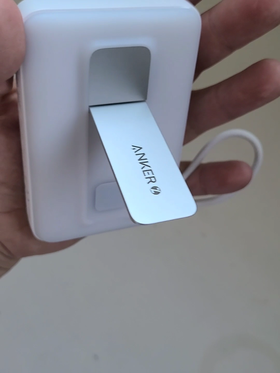 This convenient power bank with a stand charges various devices. #powerbank #fastcharger #chargers #gadgets #anker 
