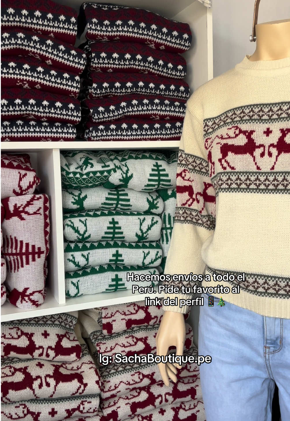 CHOMPAS NAVIDEÑAS PARA TODA LA FAMILIA 🎄✨🤍 #chompasnavideñas #navidadentiktok #sweaternavideño #navidadperu #merrychristmas 